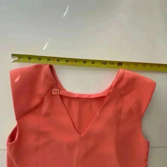 Vivienne Tam Sleeveless Peach Color V-Neck Blouse Size S - Picture 7 of 9